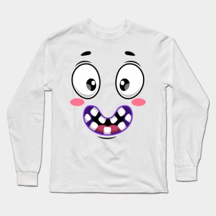 Creepy and cute face Long Sleeve T-Shirt